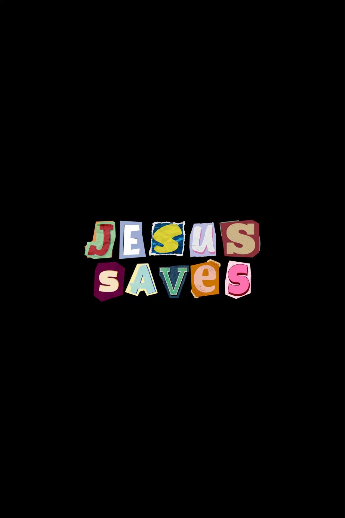 Jesus saves retro wallpaper