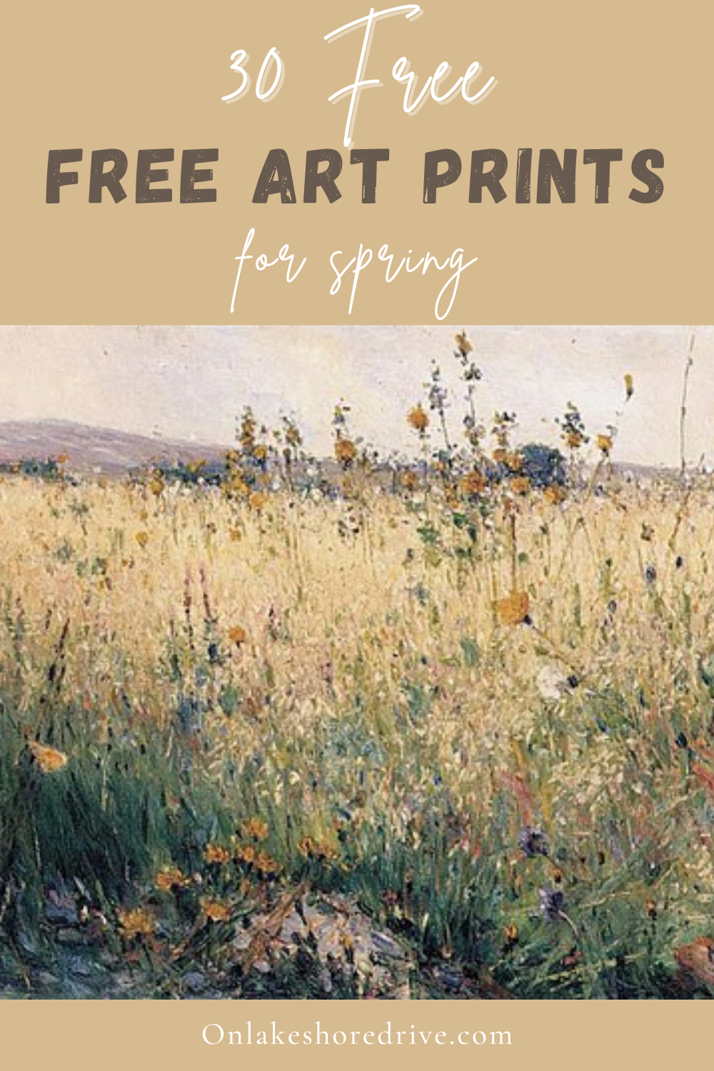 30 Free art prints for spring