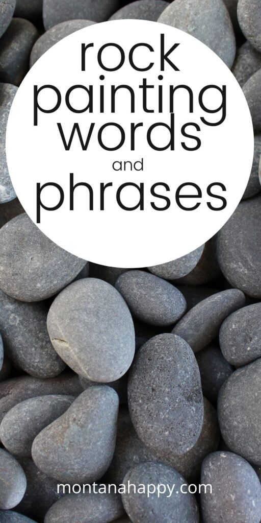 Most Popular Rock Painting Words & Phrases | Montana Happy