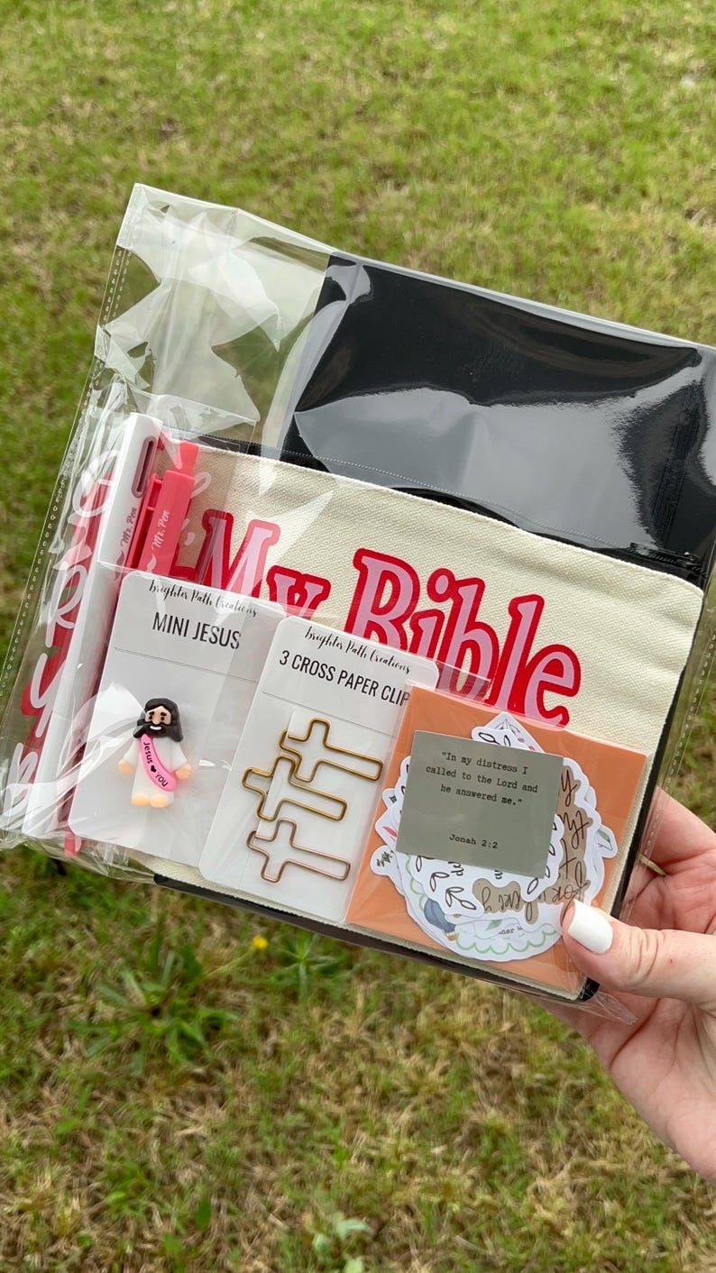 Christian Bible Journaling Mystery Bag: Faith Based Stationery Gift Set – Etsy