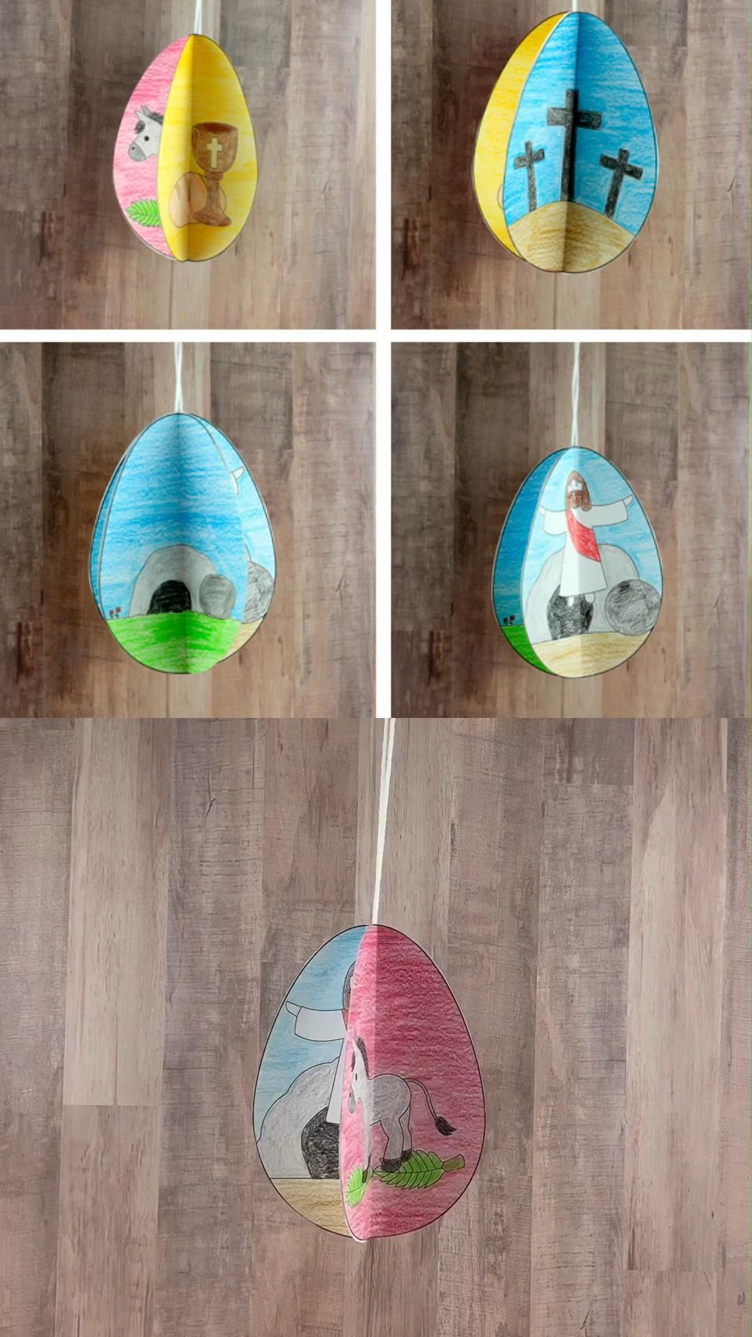 The Easter story 3D egg craft