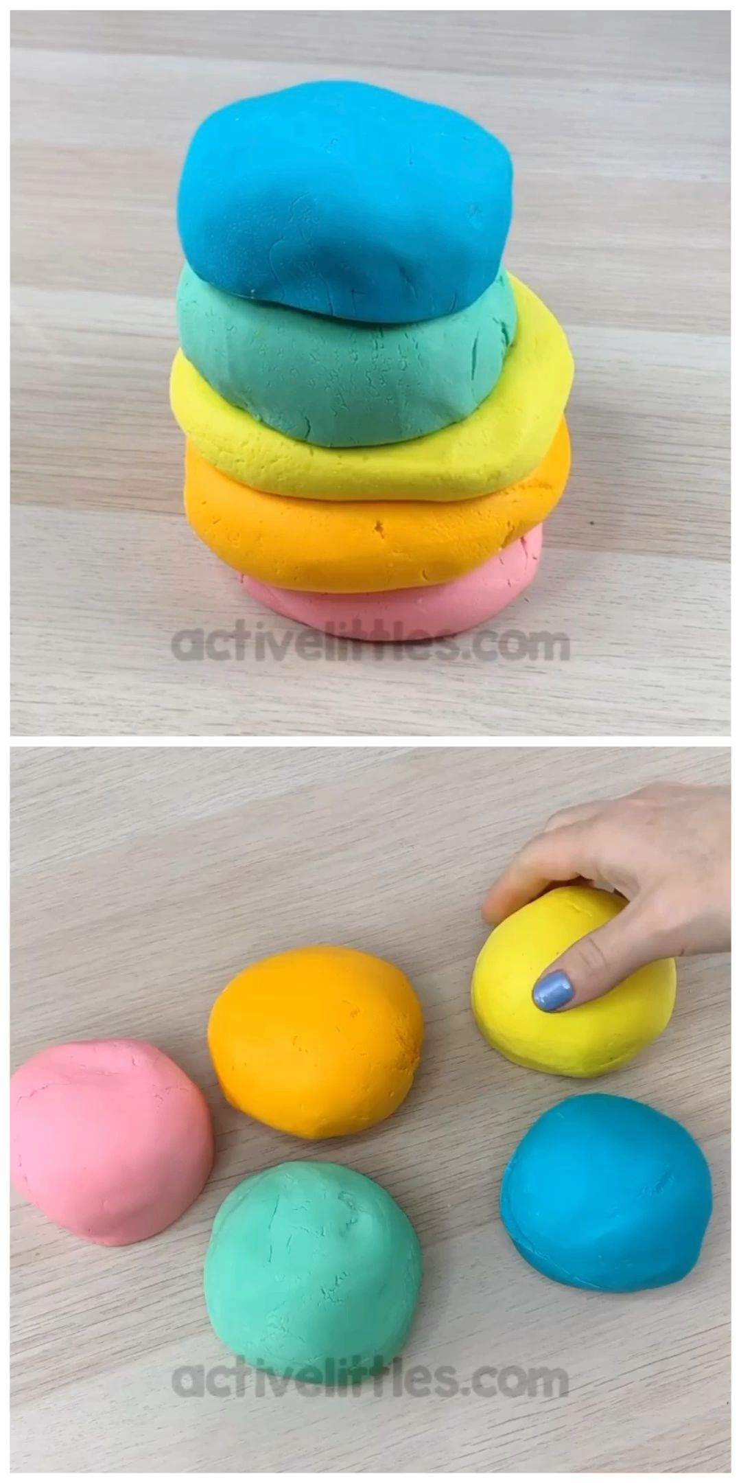 Simple 2 ingredient play dough recipe