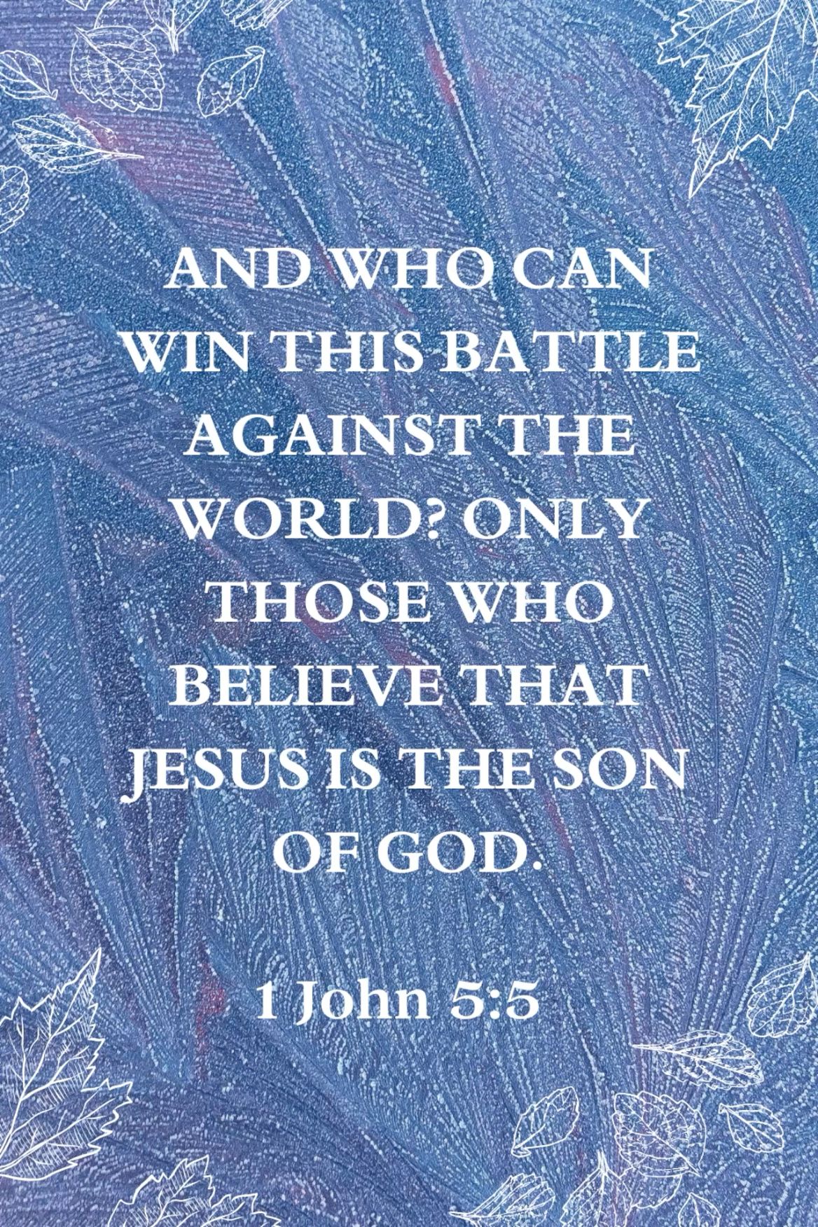 1 John 5:5 Bible Verse Image