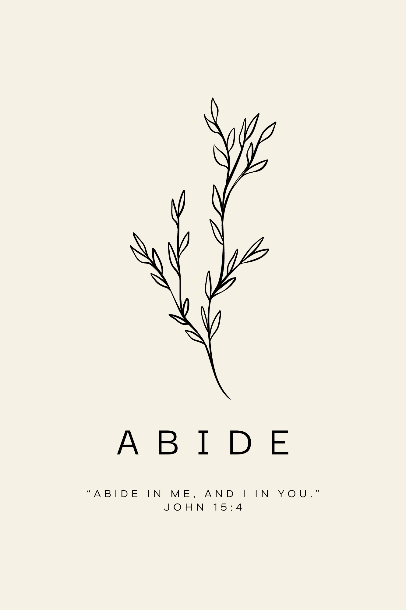Abide Bible Verse Modern Journal