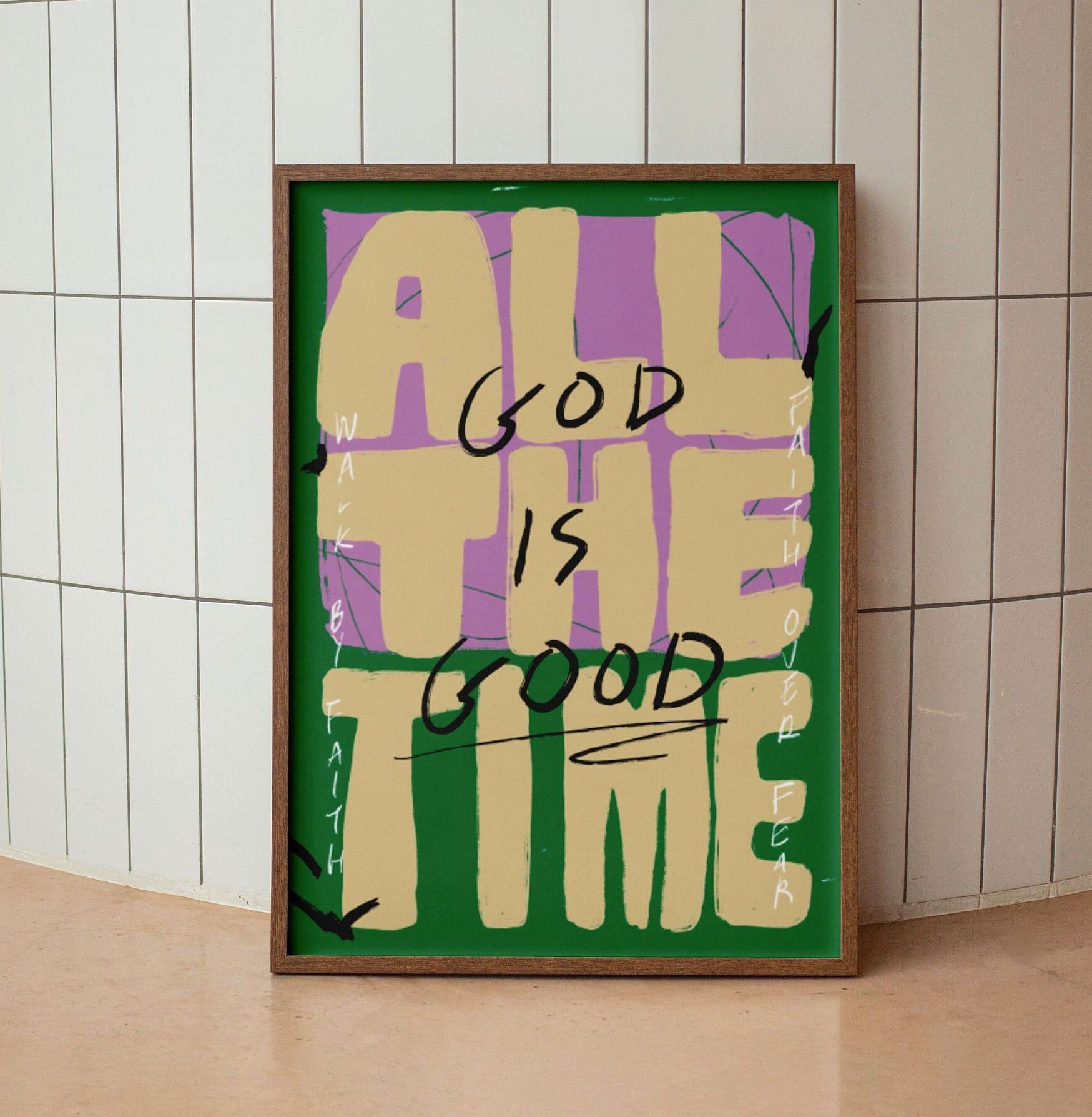 God is Good All the Time Inspirational Christian Wall Art Print Faith-based Decor Colorful Scripture Art Modern Faith Decor Christian Poster – Etsy