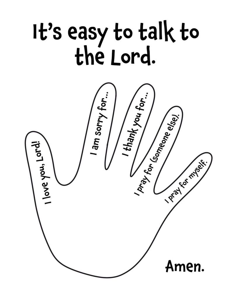 How do I teach my preschooler to pray? With Free Printables!