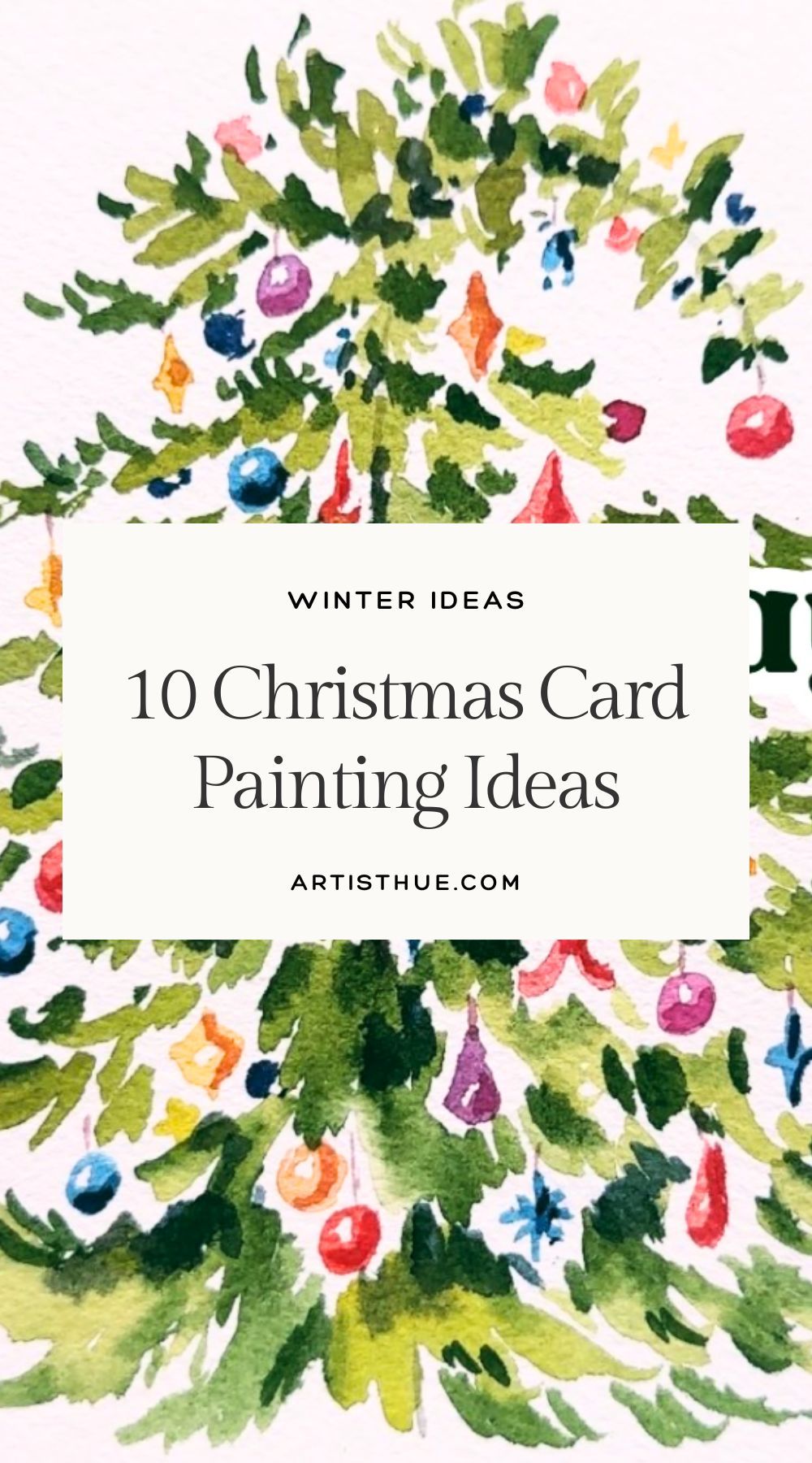 10+ Christmas Card Painting Inspiration in Watercolor