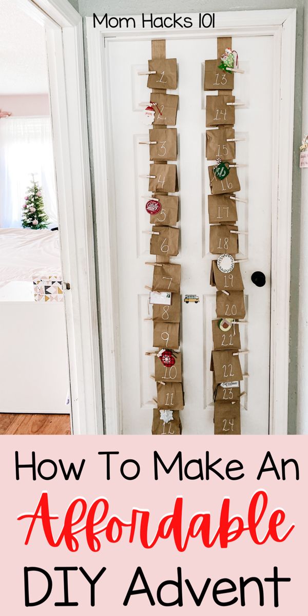Homemade Advent Calendar – Kids Christmas Countdown – Mom Hacks 101