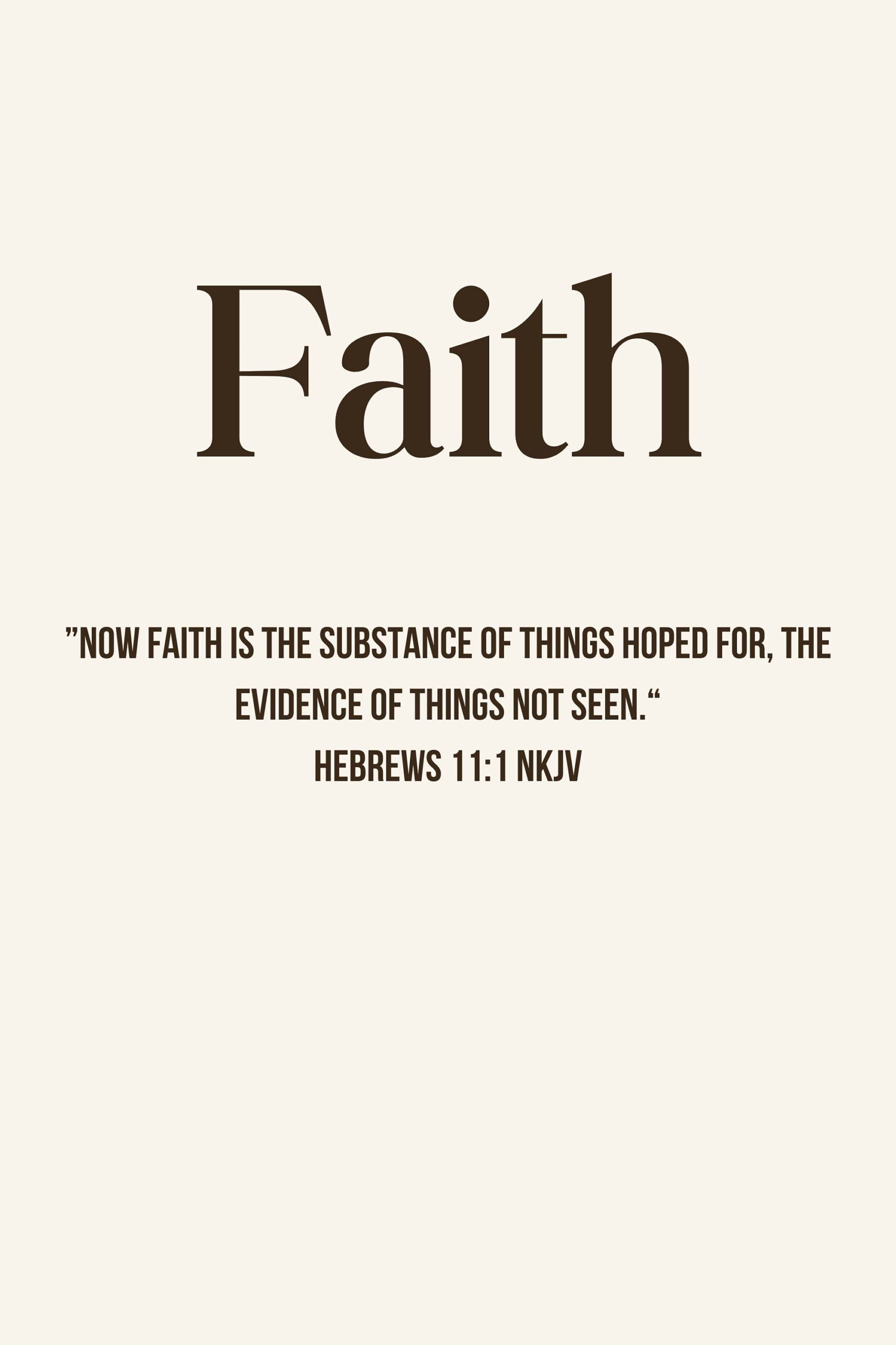 Faith Poster Print-beige