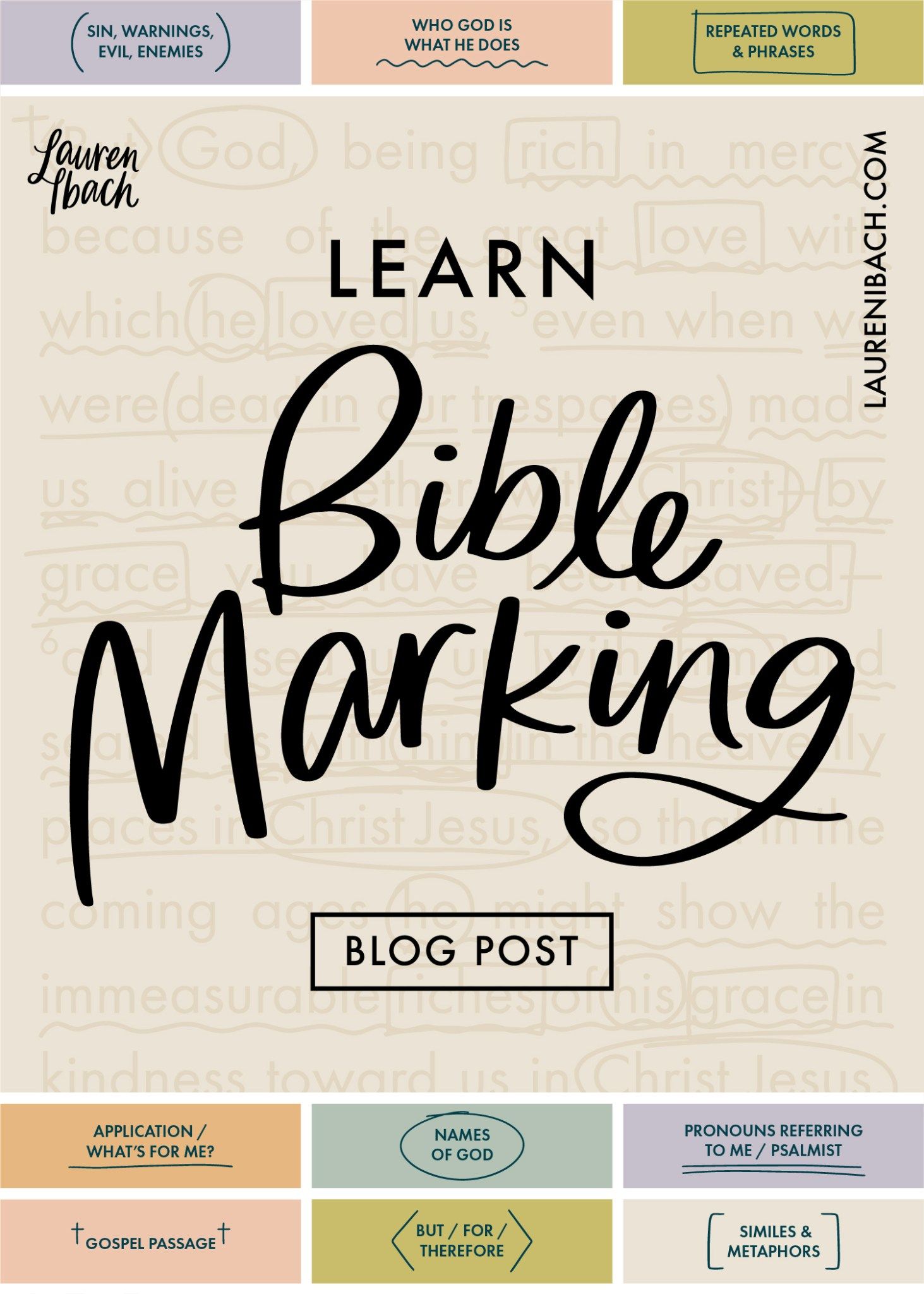 Learn Bible Marking | How to Mark Your Bible • Lauren Ibach