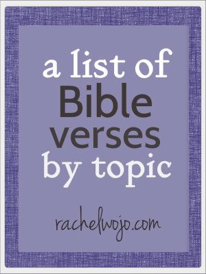 Bible Verses by Topic