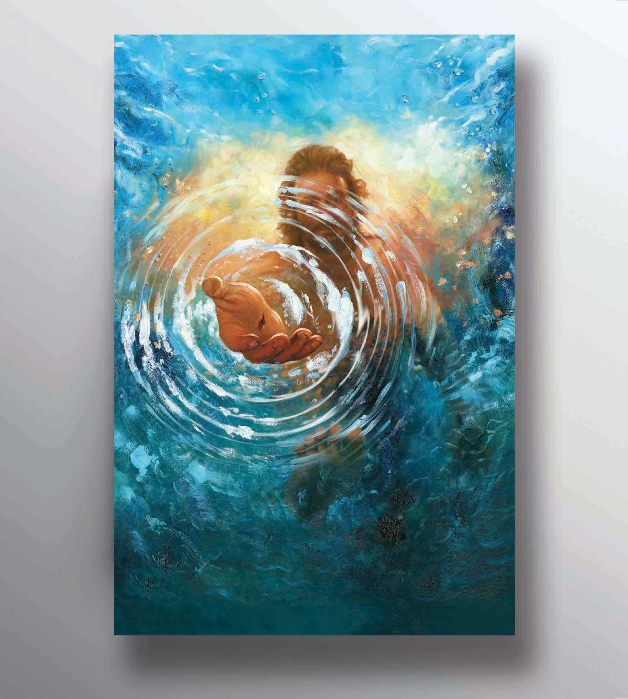 Jesus Water Painting
