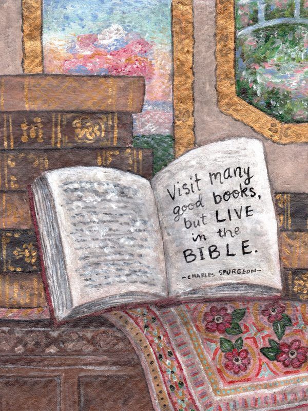 Live in the Bible ART PRINT – Charles Spurgeon • Sweet Sequels