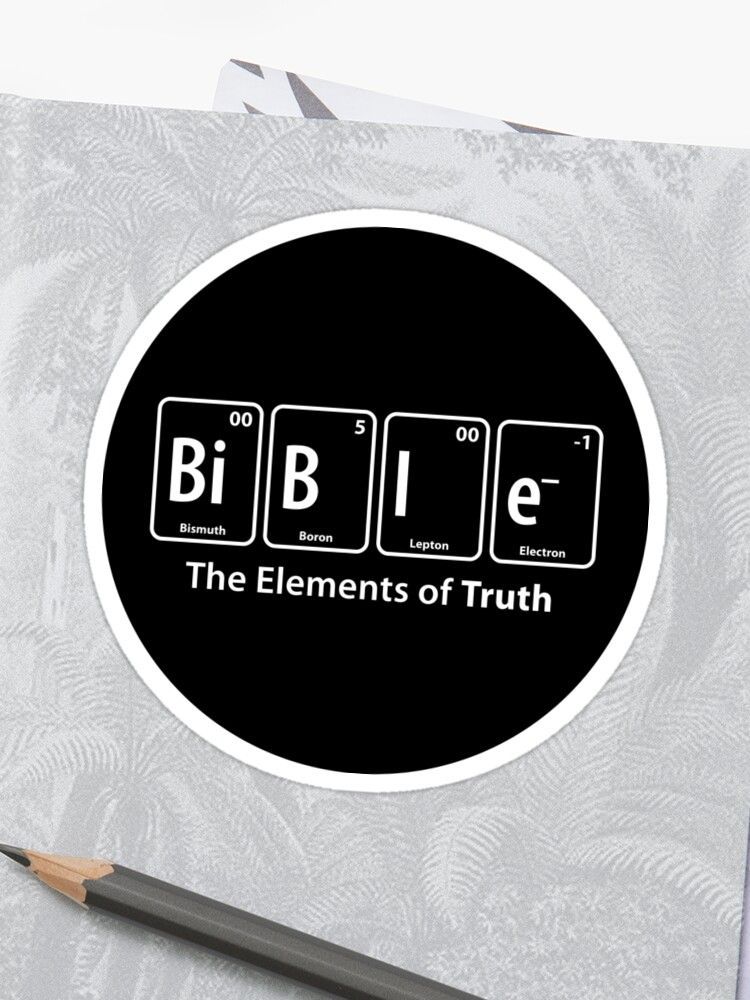 ‘Bible Periodic Table of Elements Funny Christian Meme Quote’ Graphic T-Shirt by Kelsorian