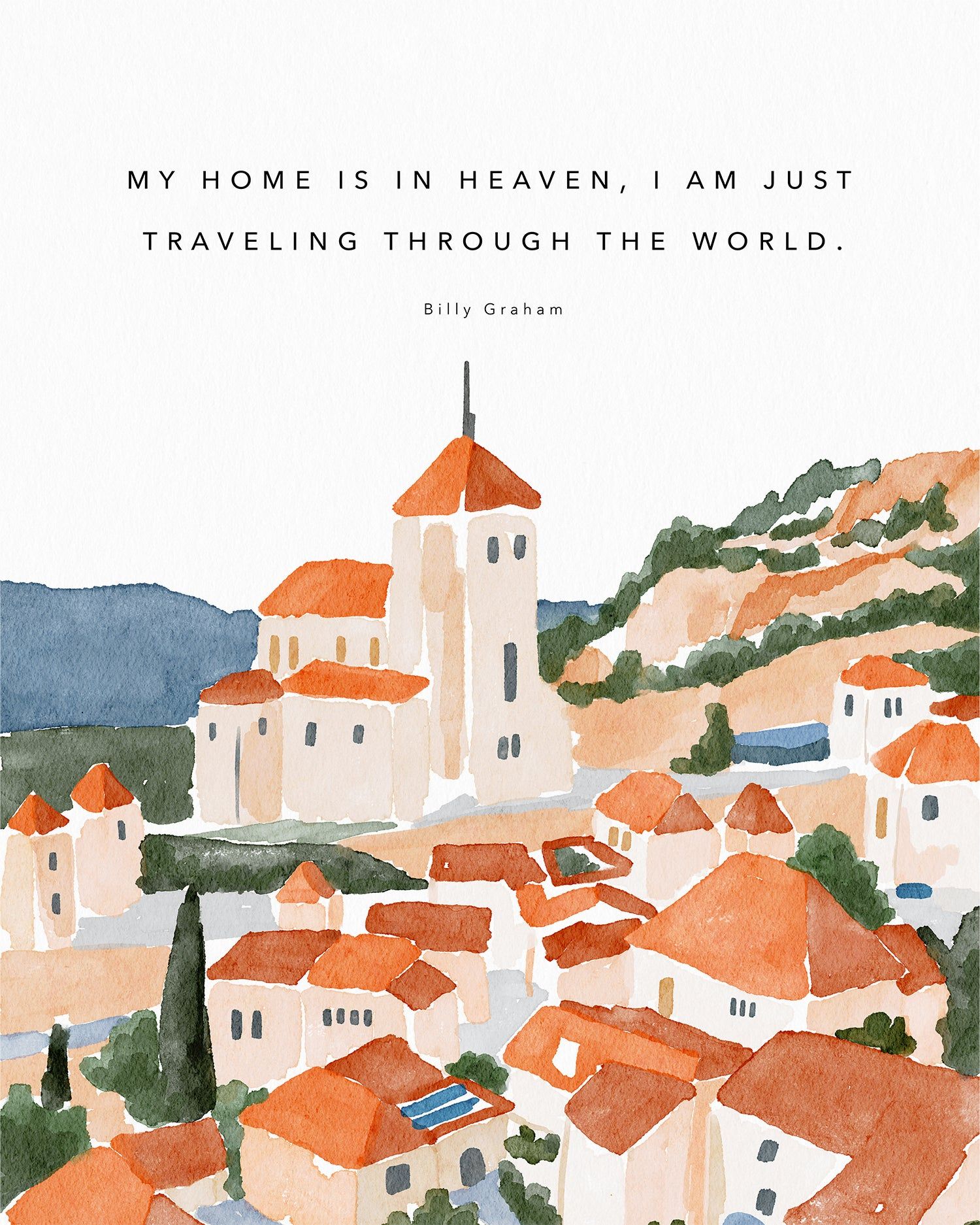 My Home is in Heaven – 18×24 / Stretched Canvas