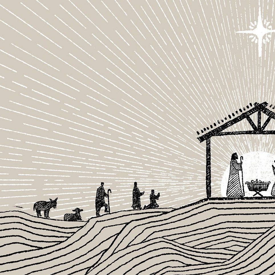 Modern Nativity DIGITAL DOWNLOAD, Birth of Jesus Christian Modern Bible Art, Bible Sketch, Christmas Print, Advent Decor, Emmanuel Jesus Art – Etsy