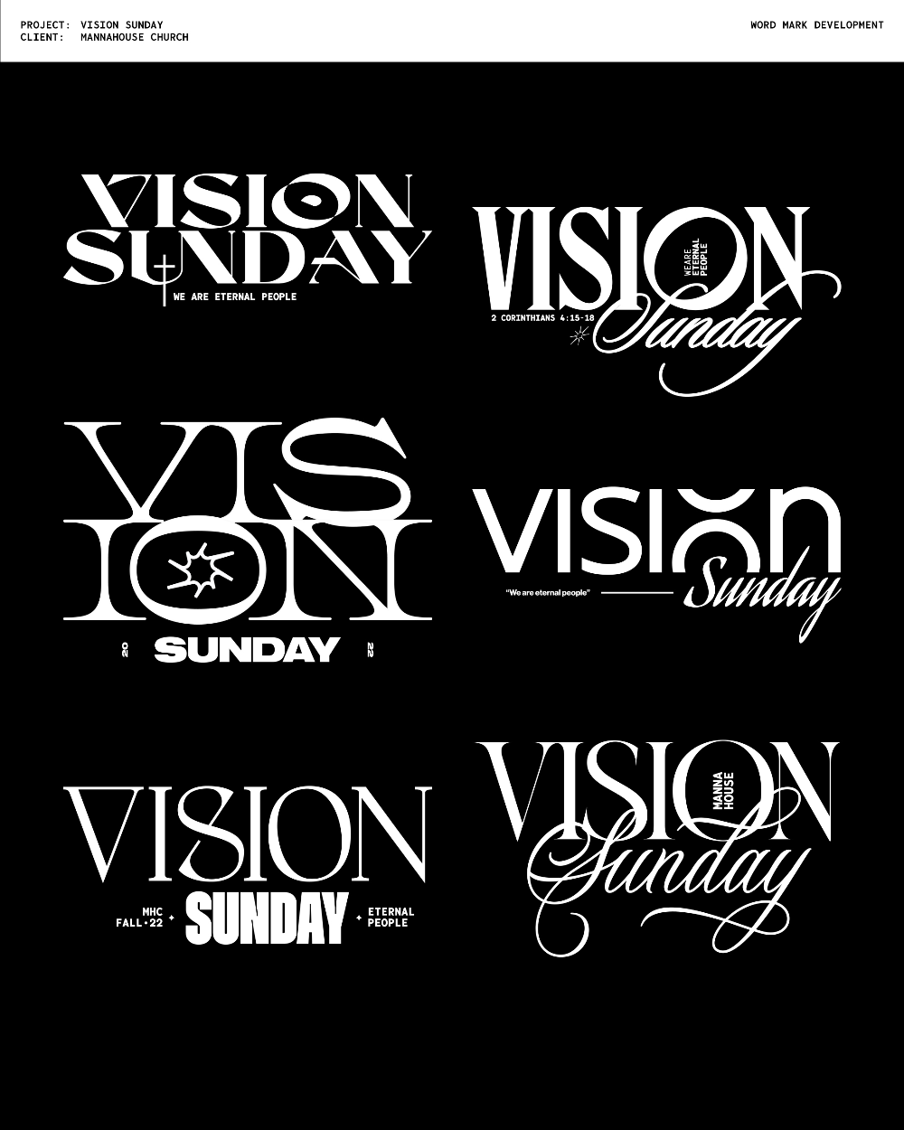Mannahouse Church | Vision Sunday Event Branding – Matthew Pahl
