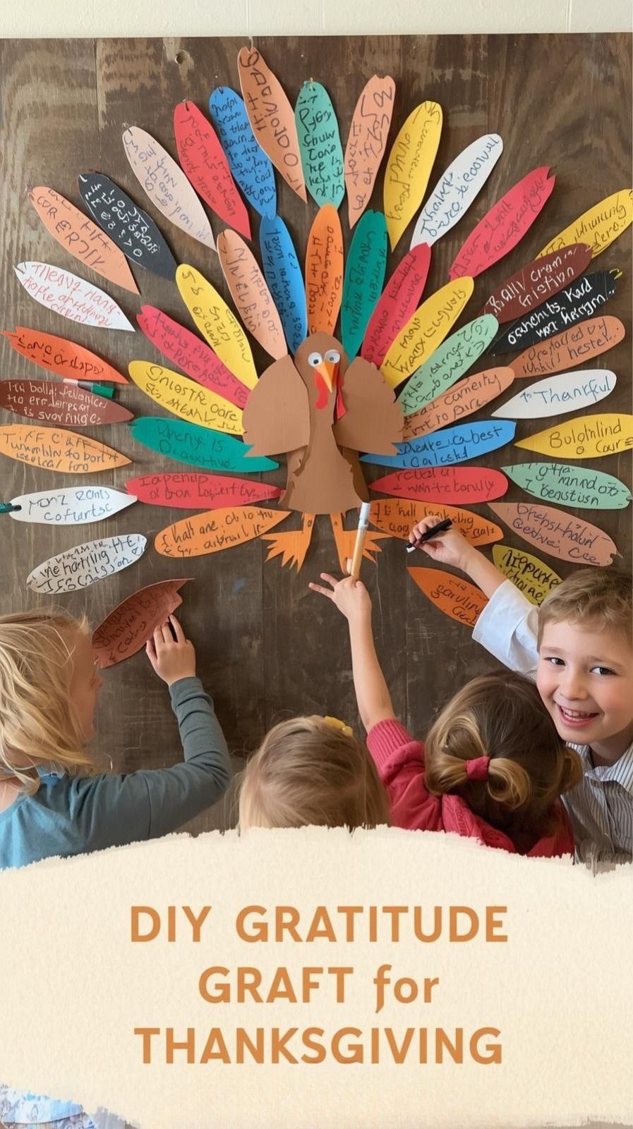 DIY Gratitude Turkey Craft for Thanksgiving