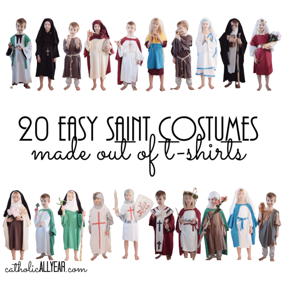 20 Easy Saint Costumes Made of T-Shirts! – Catholic All Year