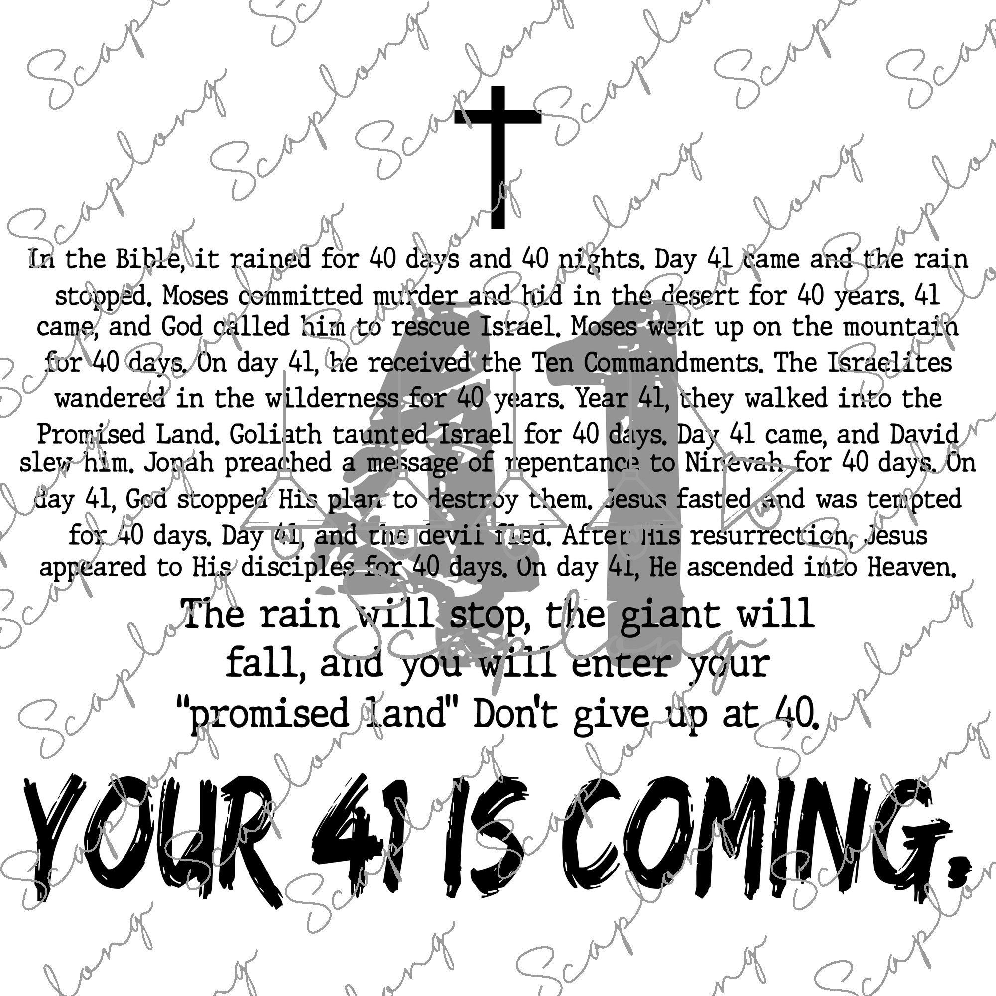 Your 41 Is Coming PNG, Jesus Png, Faith Png, Sublimation Design, Christian Png, Christian Png, Cross Png, Love Jesus Png