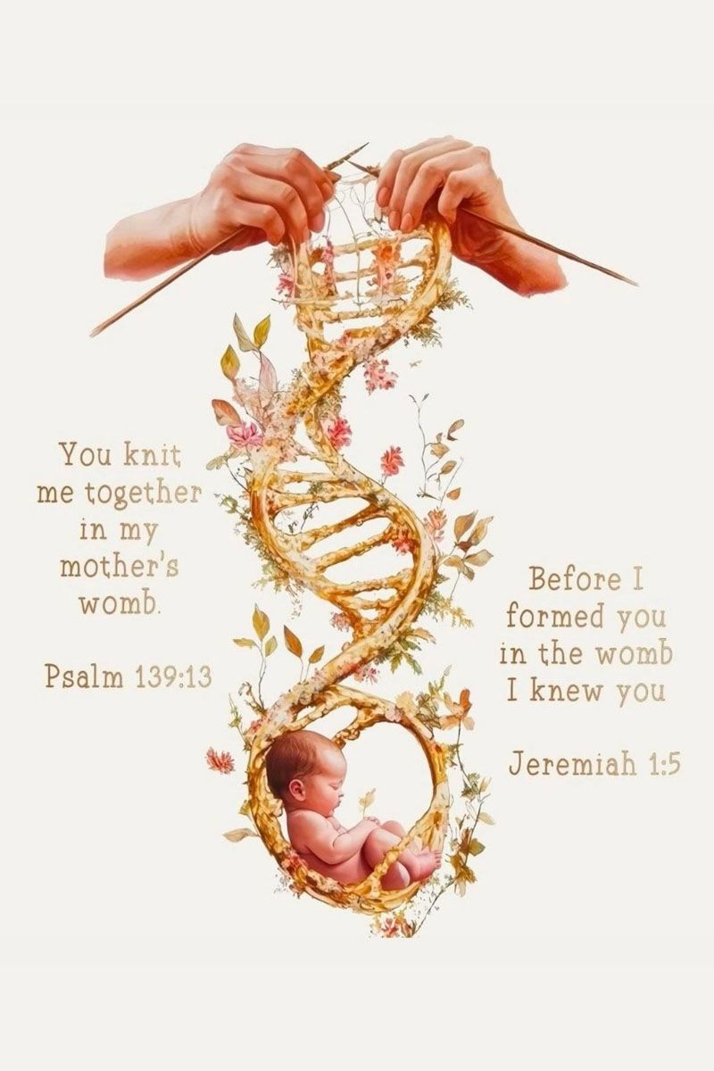 Christian Canvas Psalm 139:13 You Knit Me Together In My Mother’s Womb