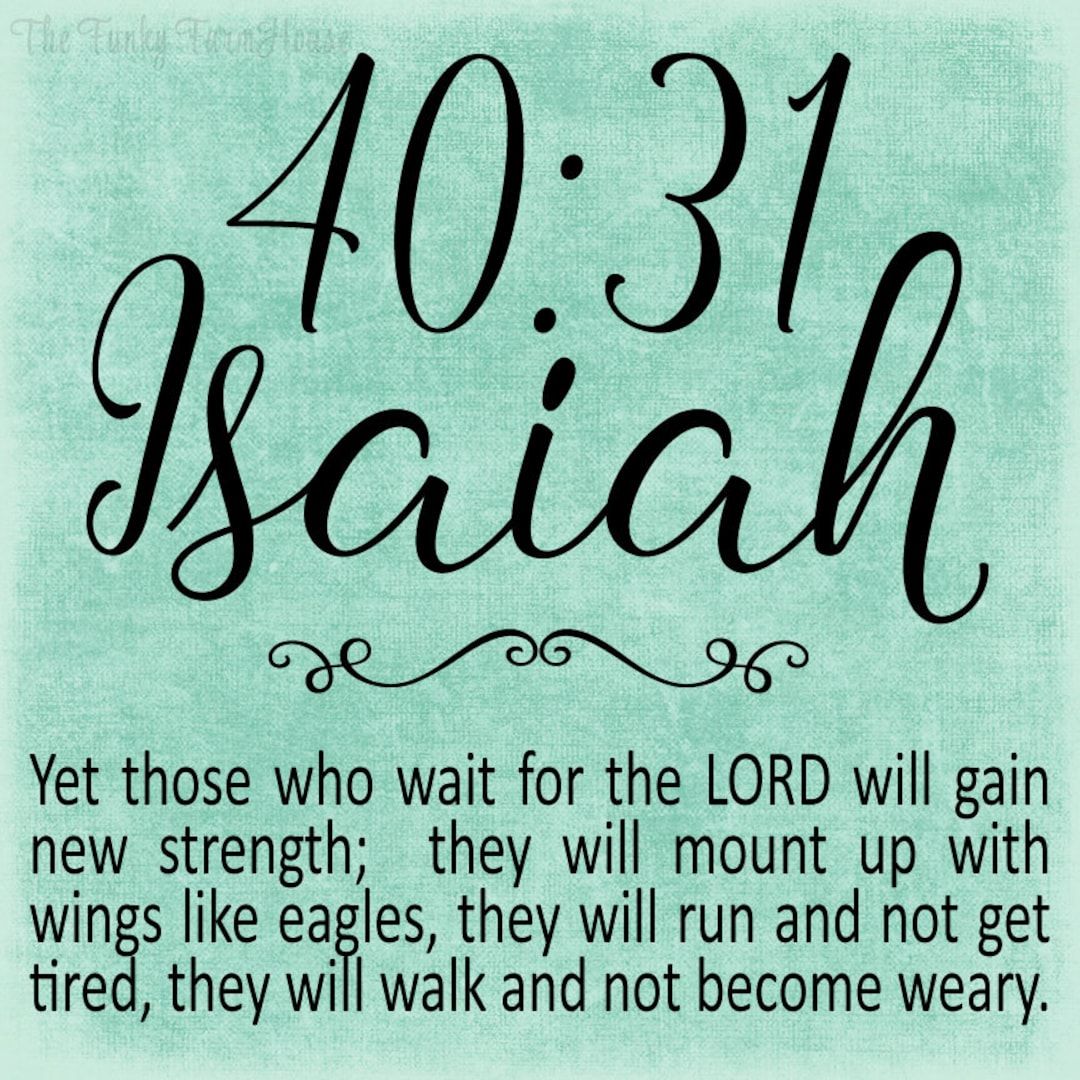 SVG, DXF & PNG – yet Those Who Wait for the Lord … – Etsy