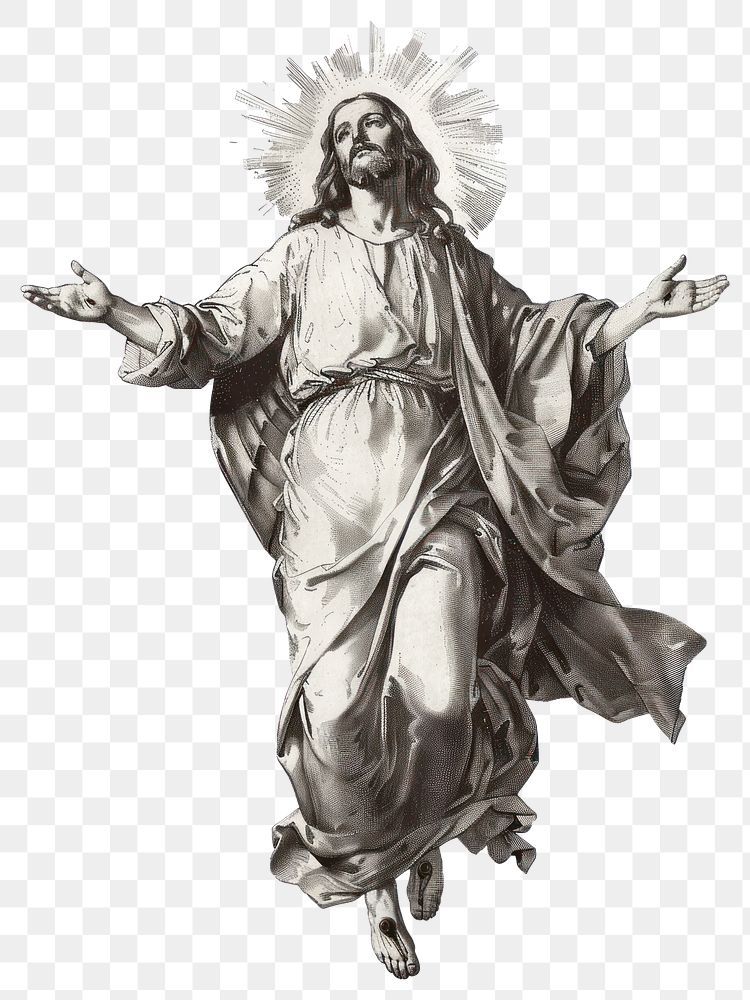 Download premium png of PNG Illustration of Jesus illustrated ascension religious. by Tung about jesus, victorian illustration, jesus transparent, human, and vintage jesus ilustration 16402864