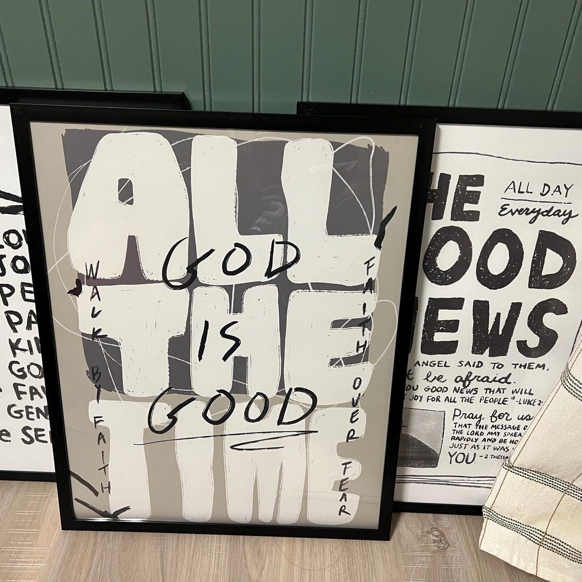 Set of 3 Aesthetic Christian Wall Art Bundle, Neutral Modern Christian Art Prints, Good News God is Good Fruit of the Spirit Scripture Art – Etsy