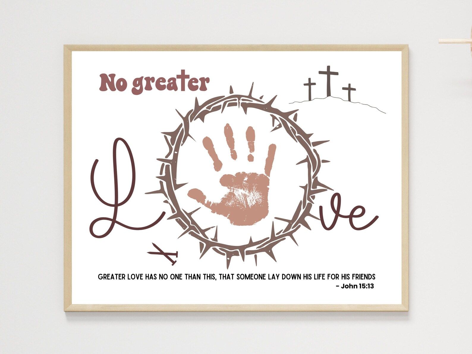 Easter Handprint Craft Printable, DIY Gift Religious Christian Focus Keepsake Art for Kids Toddler Sunday School Church Preschool Activity – Etsy