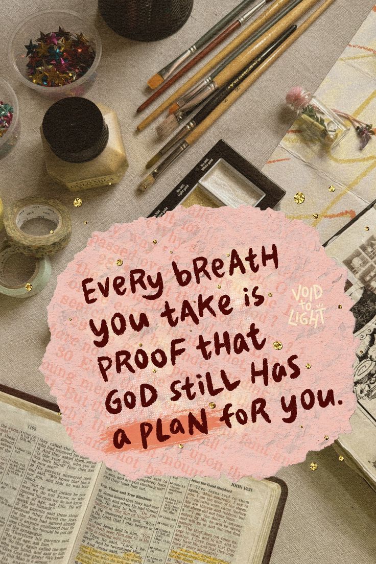 Encouraging Modern Christian Art with Cozy Faith Quote about God’s Plan