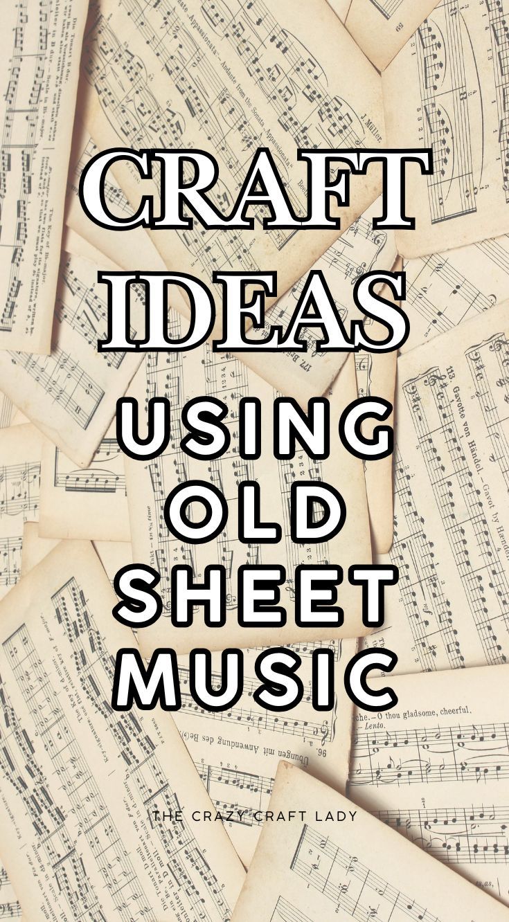 Craft Ideas Using Old Sheet Music